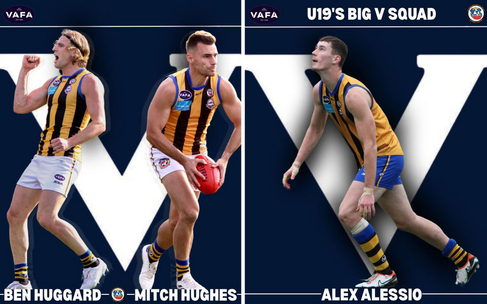 Three Named in 2025 VAFA's Big V Centenary Squads