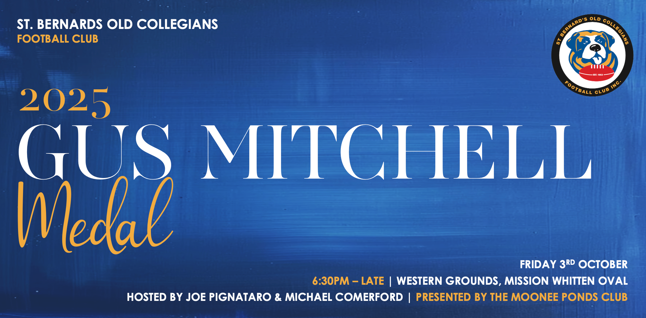 2025 Gus Mitchell Medal