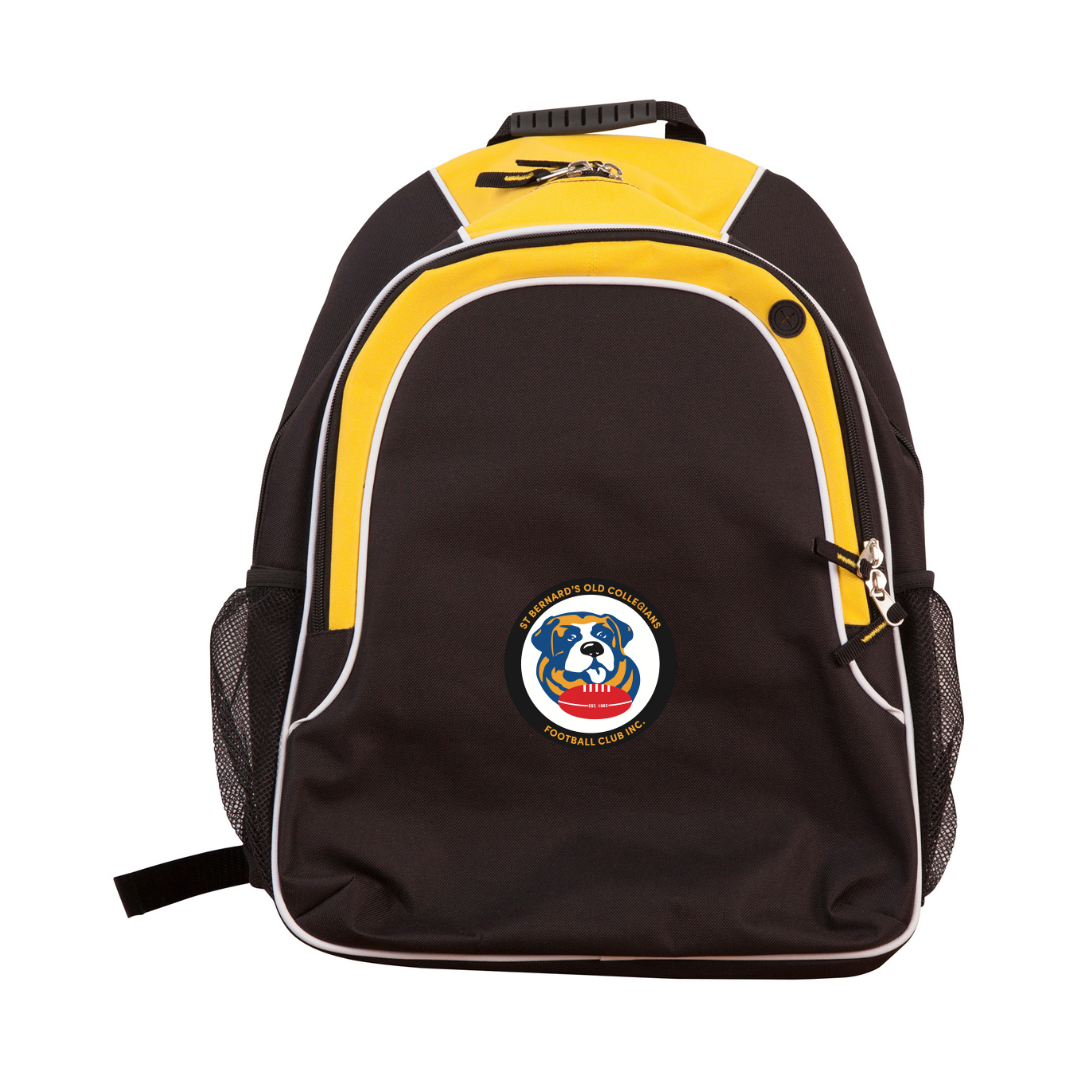 St Bernards Backpack Black/Gold